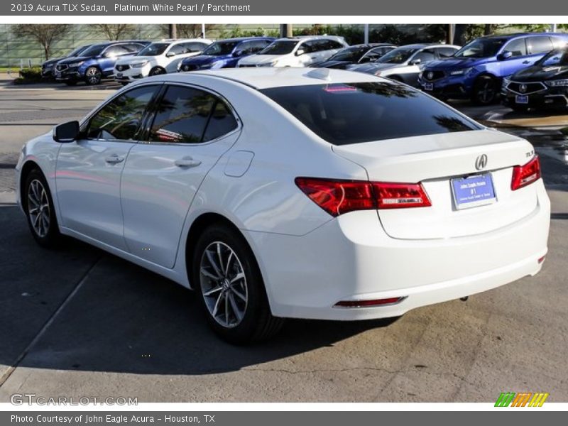 Platinum White Pearl / Parchment 2019 Acura TLX Sedan