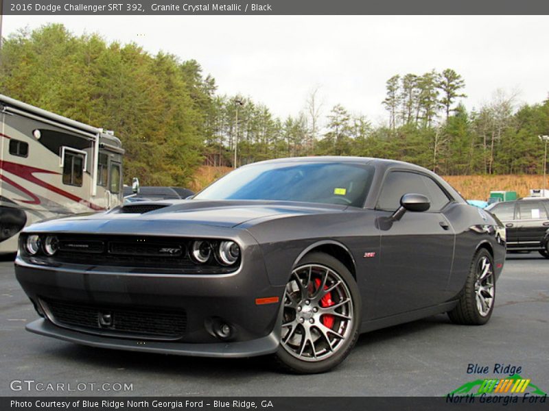 Granite Crystal Metallic / Black 2016 Dodge Challenger SRT 392