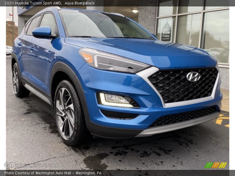Aqua Blue / Black 2020 Hyundai Tucson Sport AWD