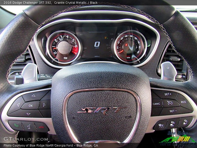 Granite Crystal Metallic / Black 2016 Dodge Challenger SRT 392
