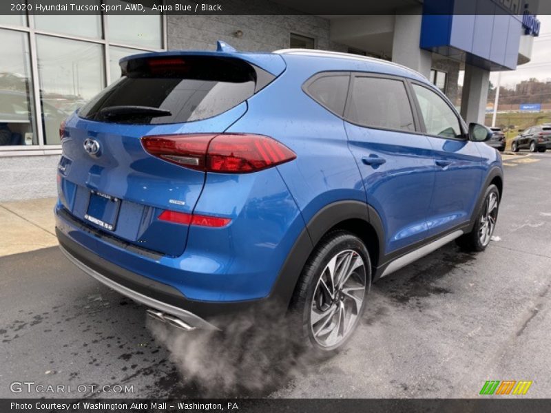 Aqua Blue / Black 2020 Hyundai Tucson Sport AWD