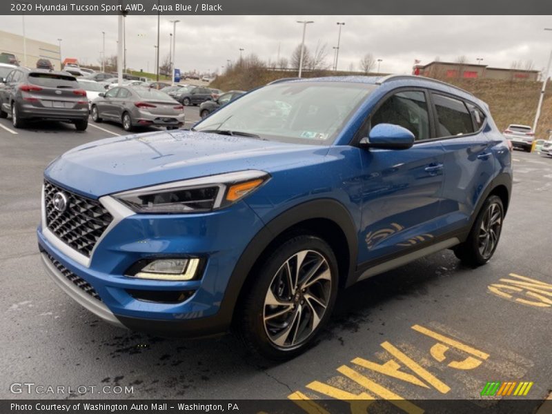 Aqua Blue / Black 2020 Hyundai Tucson Sport AWD