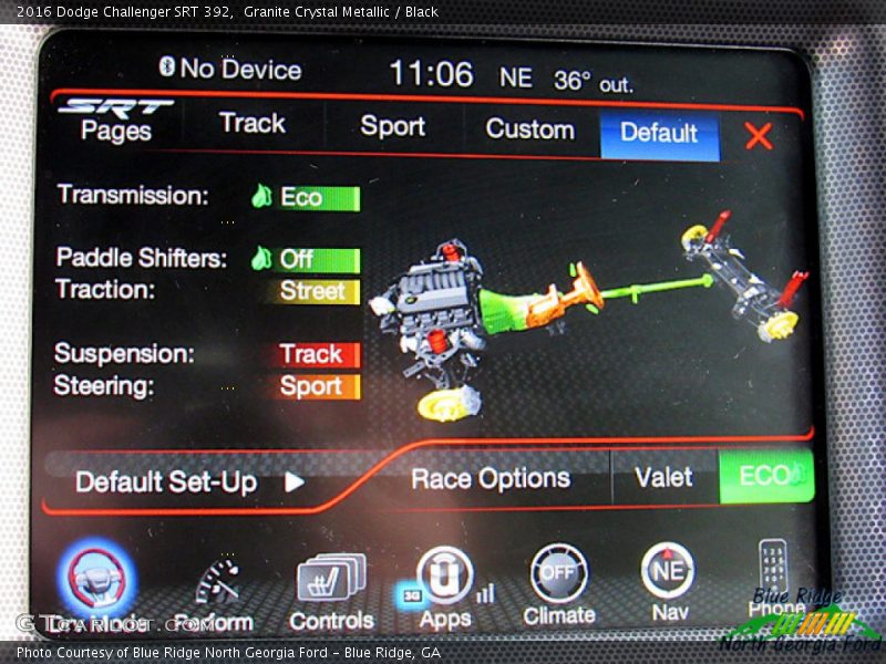 Granite Crystal Metallic / Black 2016 Dodge Challenger SRT 392