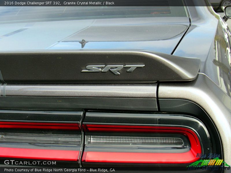 Granite Crystal Metallic / Black 2016 Dodge Challenger SRT 392