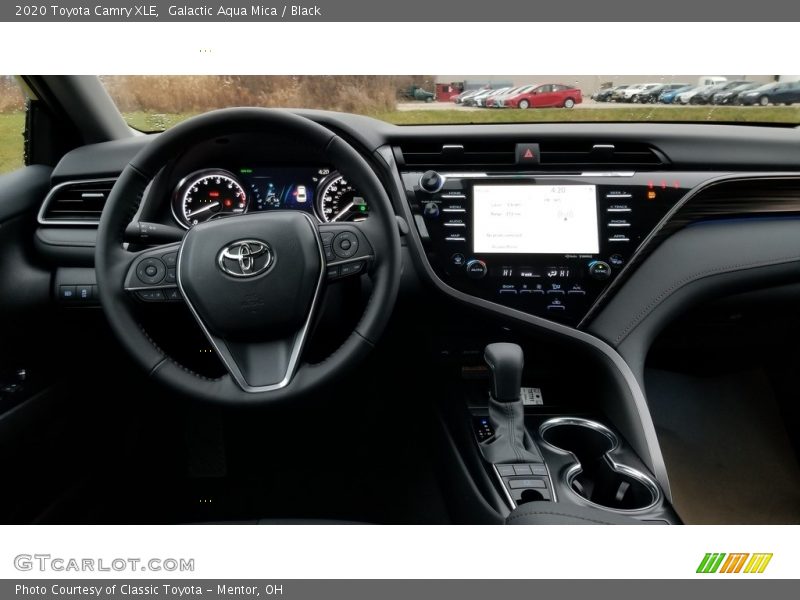 Galactic Aqua Mica / Black 2020 Toyota Camry XLE