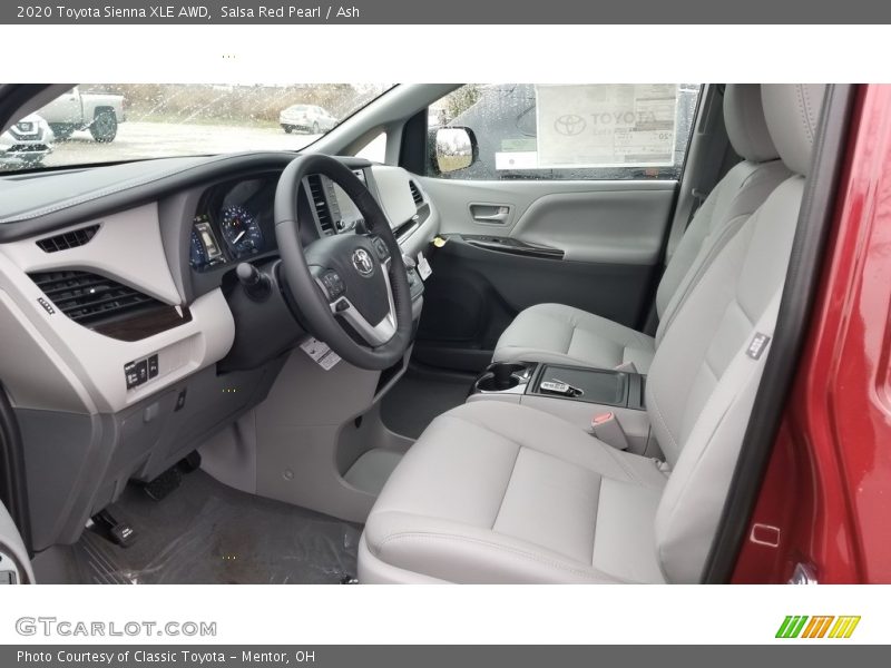 Front Seat of 2020 Sienna XLE AWD