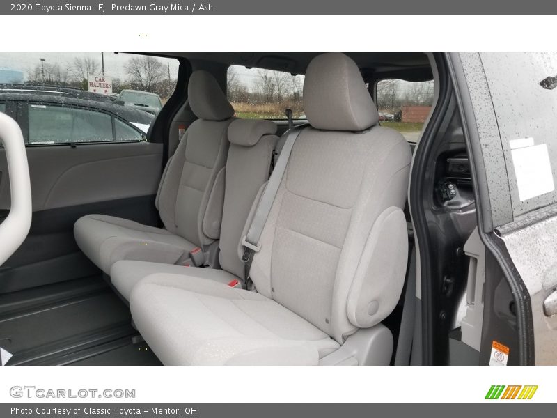 Rear Seat of 2020 Sienna LE