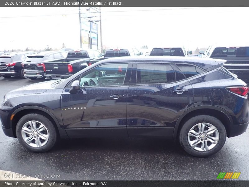 Midnight Blue Metallic / Jet Black 2020 Chevrolet Blazer LT AWD