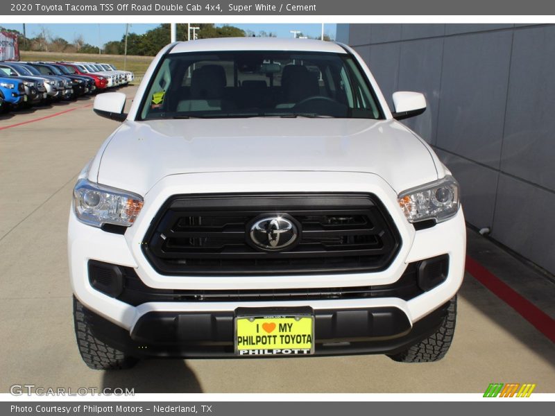 Super White / Cement 2020 Toyota Tacoma TSS Off Road Double Cab 4x4
