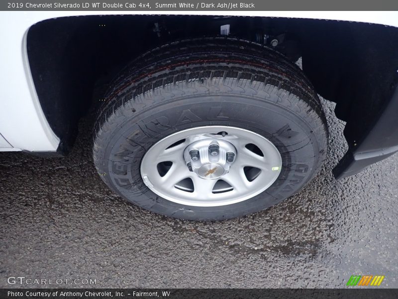 Summit White / Dark Ash/Jet Black 2019 Chevrolet Silverado LD WT Double Cab 4x4