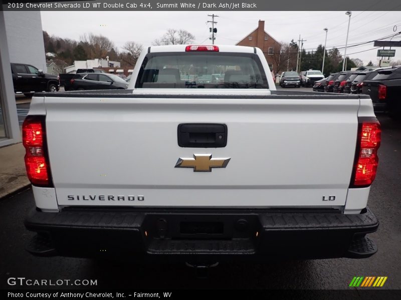 Summit White / Dark Ash/Jet Black 2019 Chevrolet Silverado LD WT Double Cab 4x4