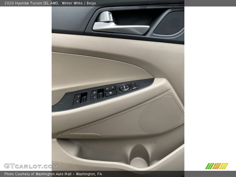 Winter White / Beige 2020 Hyundai Tucson SEL AWD