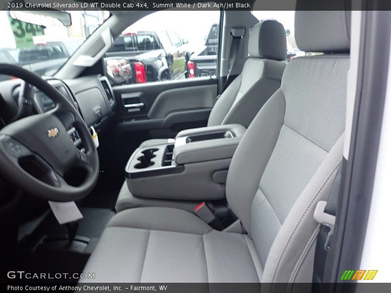 Summit White / Dark Ash/Jet Black 2019 Chevrolet Silverado LD WT Double Cab 4x4