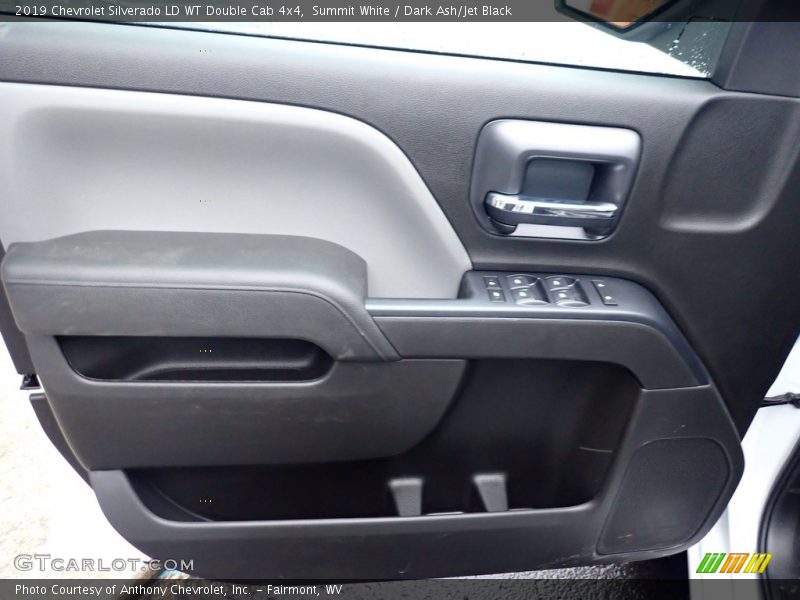 Summit White / Dark Ash/Jet Black 2019 Chevrolet Silverado LD WT Double Cab 4x4