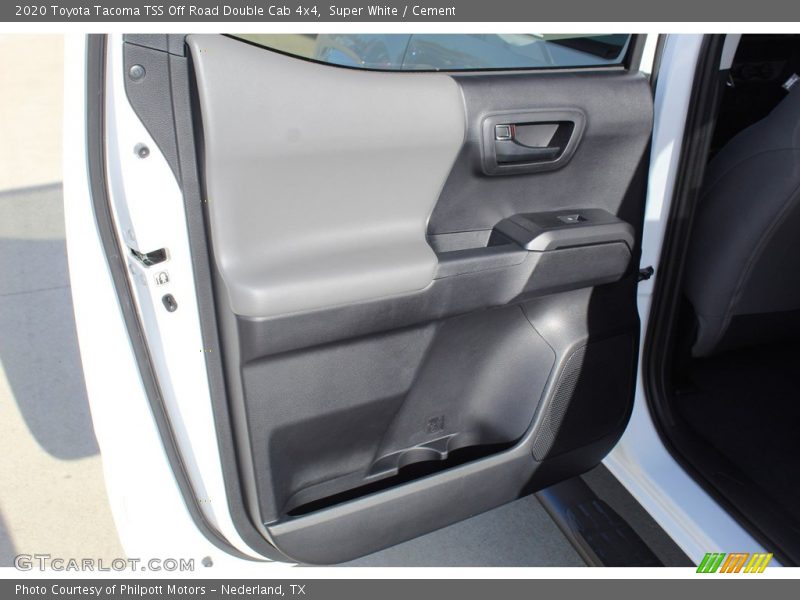 Super White / Cement 2020 Toyota Tacoma TSS Off Road Double Cab 4x4