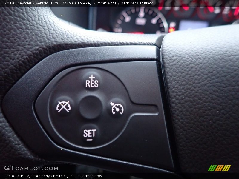 Summit White / Dark Ash/Jet Black 2019 Chevrolet Silverado LD WT Double Cab 4x4
