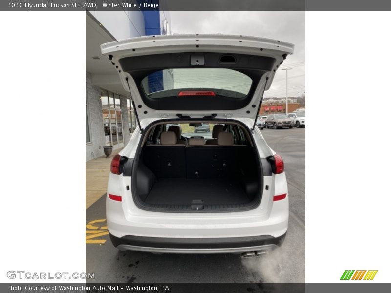 Winter White / Beige 2020 Hyundai Tucson SEL AWD