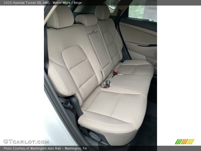 Winter White / Beige 2020 Hyundai Tucson SEL AWD