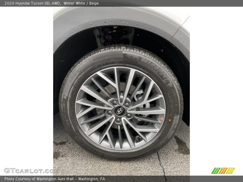 Winter White / Beige 2020 Hyundai Tucson SEL AWD