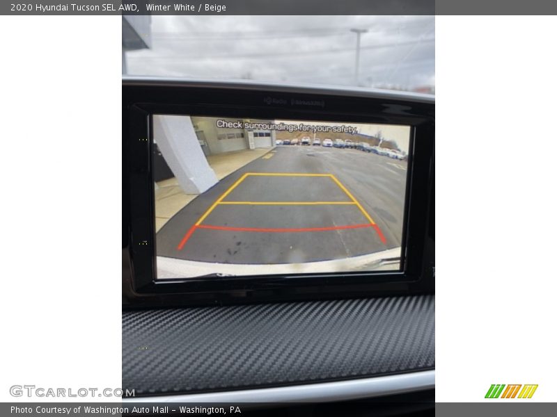 Winter White / Beige 2020 Hyundai Tucson SEL AWD