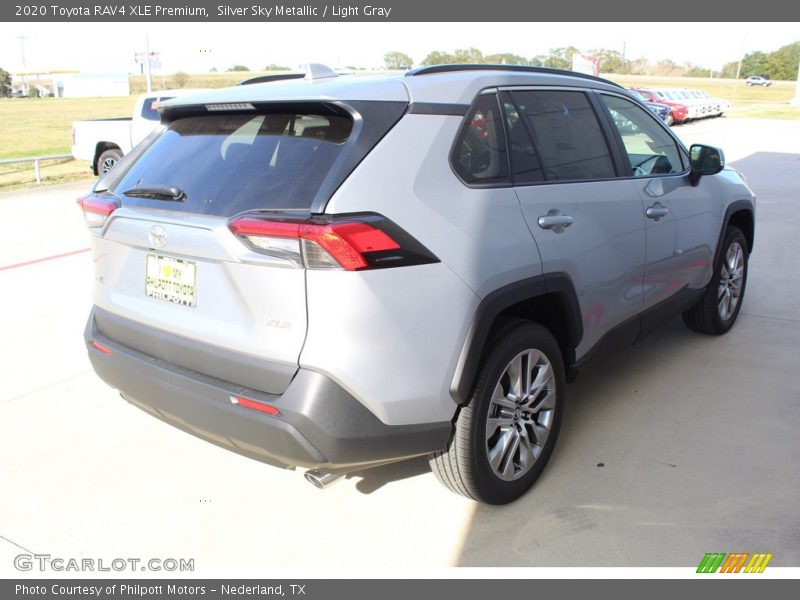 Silver Sky Metallic / Light Gray 2020 Toyota RAV4 XLE Premium