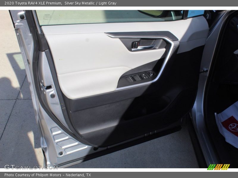Silver Sky Metallic / Light Gray 2020 Toyota RAV4 XLE Premium
