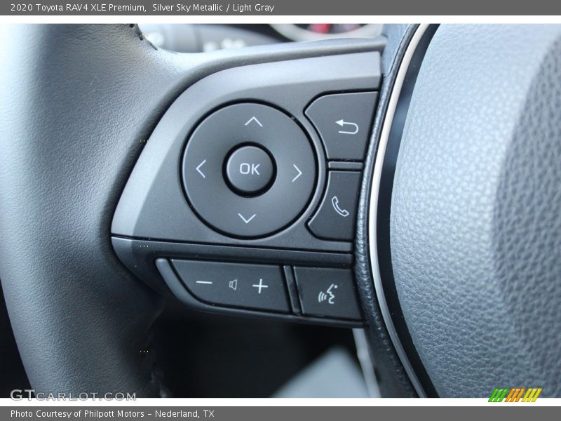 Silver Sky Metallic / Light Gray 2020 Toyota RAV4 XLE Premium