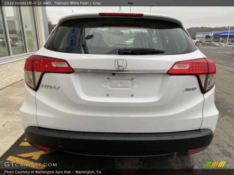 Platinum White Pearl / Gray 2019 Honda HR-V LX AWD