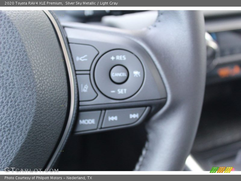 Silver Sky Metallic / Light Gray 2020 Toyota RAV4 XLE Premium