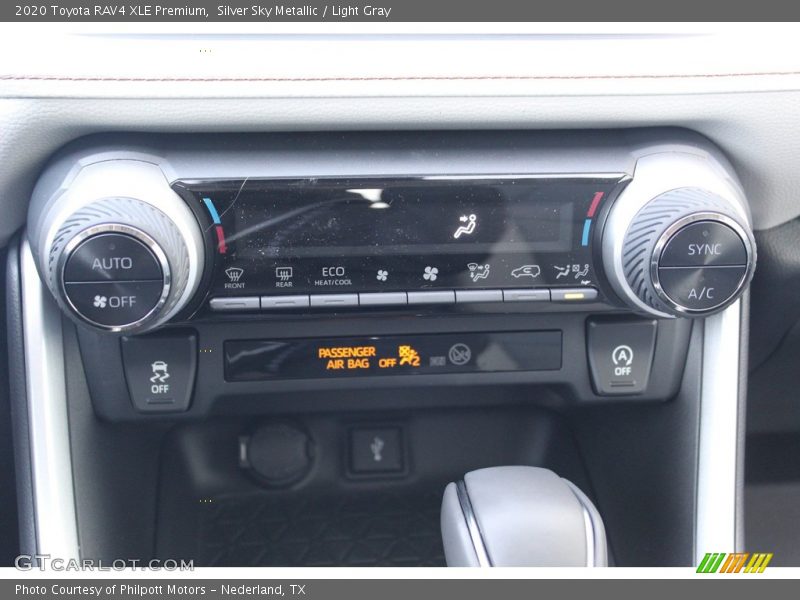 Silver Sky Metallic / Light Gray 2020 Toyota RAV4 XLE Premium