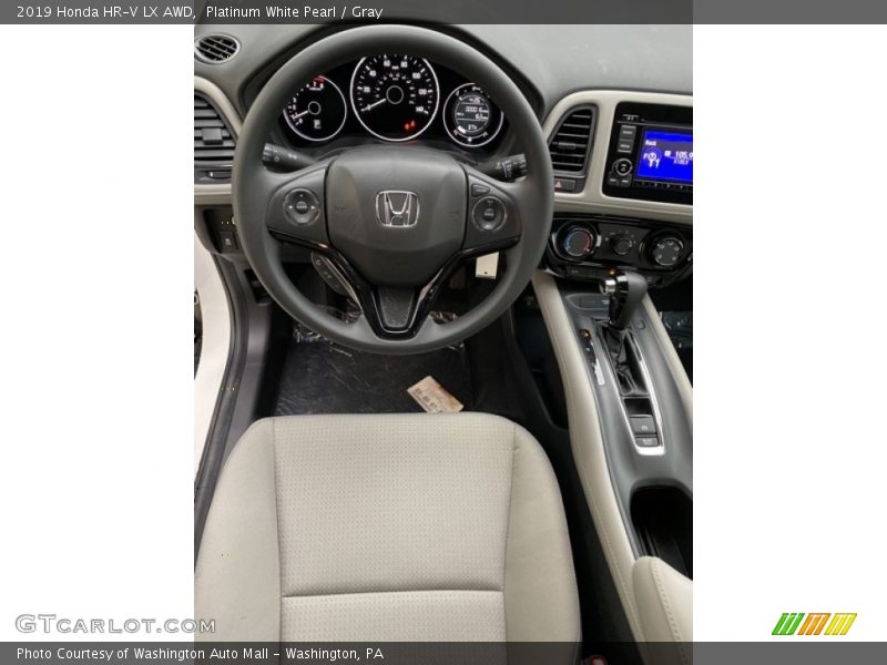 Platinum White Pearl / Gray 2019 Honda HR-V LX AWD