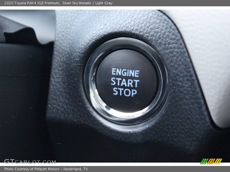 Silver Sky Metallic / Light Gray 2020 Toyota RAV4 XLE Premium