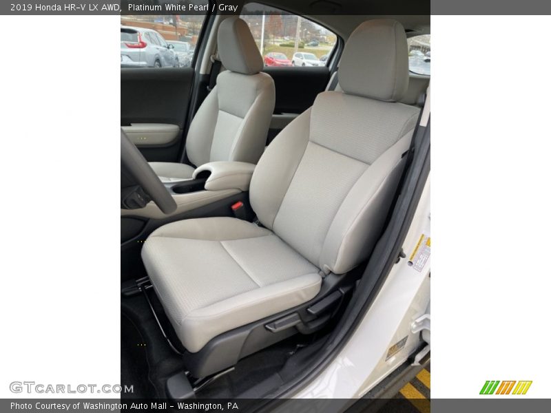 Platinum White Pearl / Gray 2019 Honda HR-V LX AWD