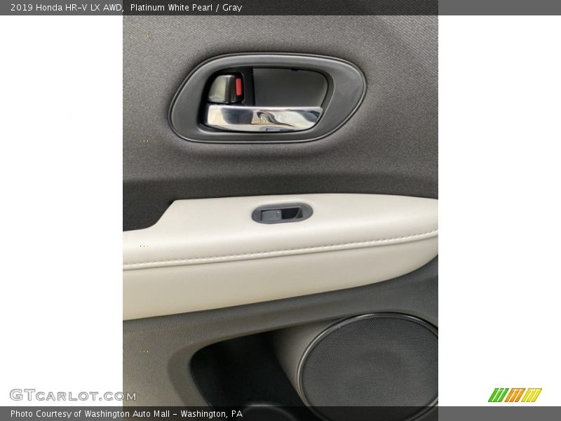 Platinum White Pearl / Gray 2019 Honda HR-V LX AWD