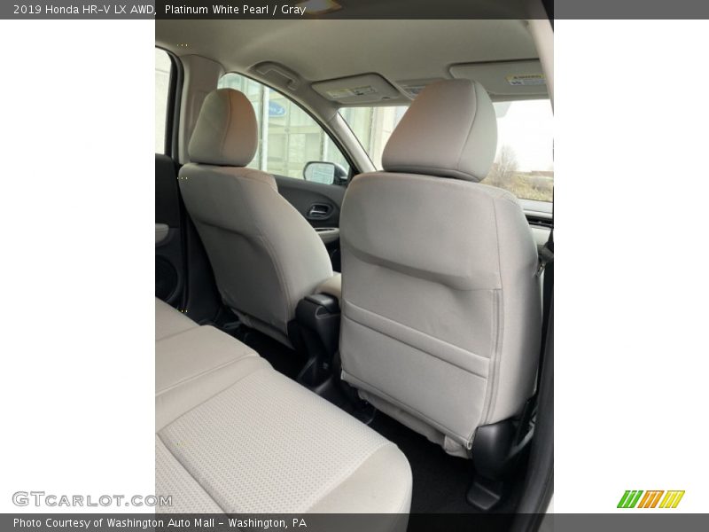 Platinum White Pearl / Gray 2019 Honda HR-V LX AWD