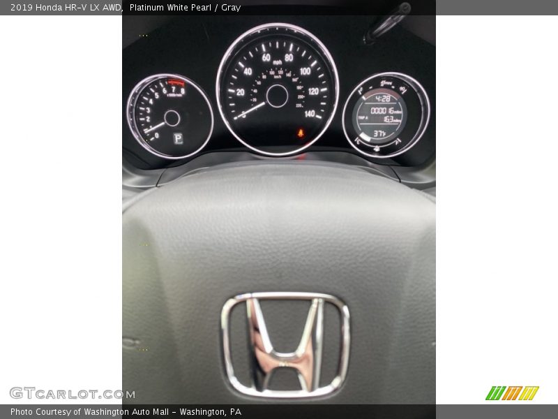 Platinum White Pearl / Gray 2019 Honda HR-V LX AWD