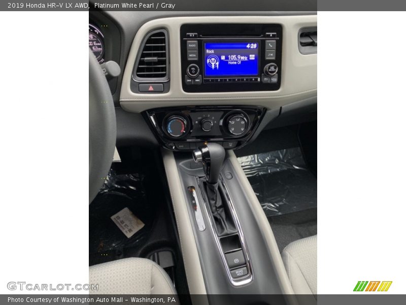 Platinum White Pearl / Gray 2019 Honda HR-V LX AWD