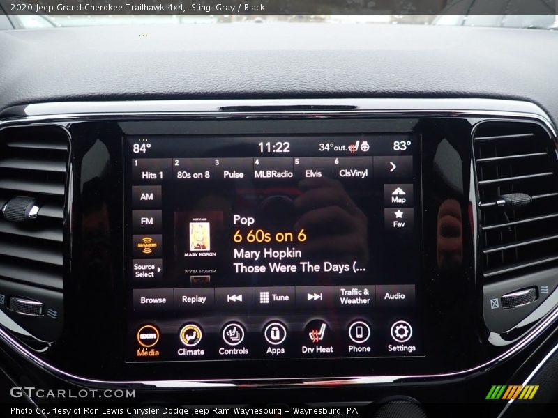Controls of 2020 Grand Cherokee Trailhawk 4x4