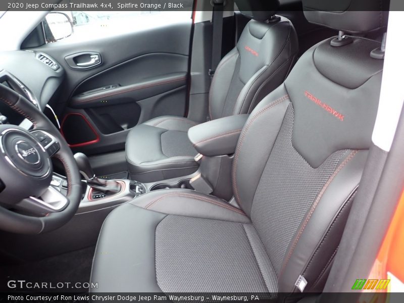 Front Seat of 2020 Compass Trailhawk 4x4