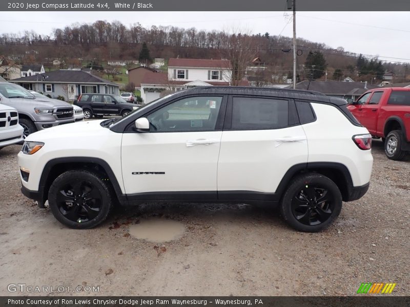 White / Black 2020 Jeep Compass Latitude 4x4