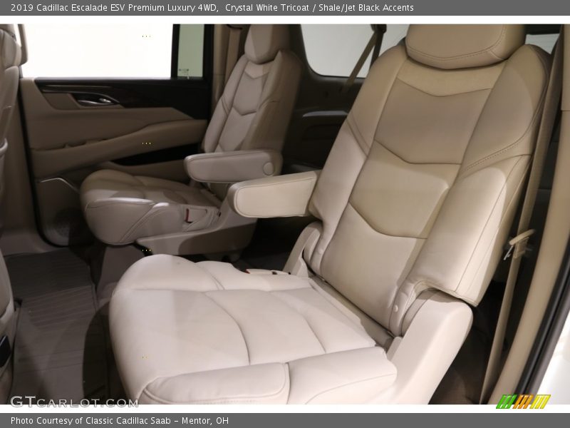 Crystal White Tricoat / Shale/Jet Black Accents 2019 Cadillac Escalade ESV Premium Luxury 4WD