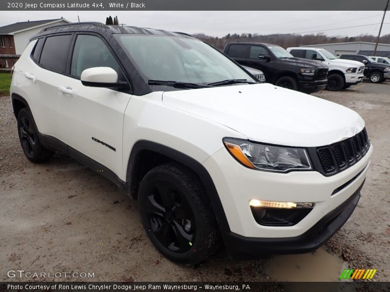 White / Black 2020 Jeep Compass Latitude 4x4