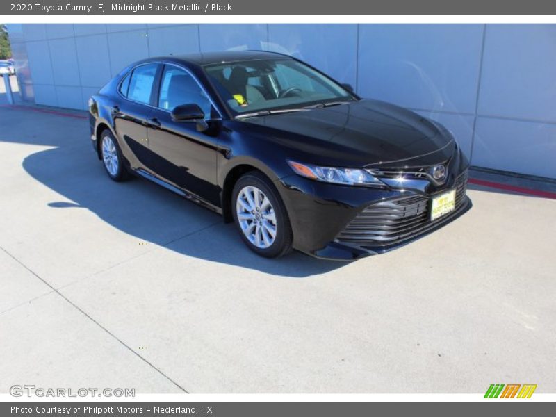 Midnight Black Metallic / Black 2020 Toyota Camry LE