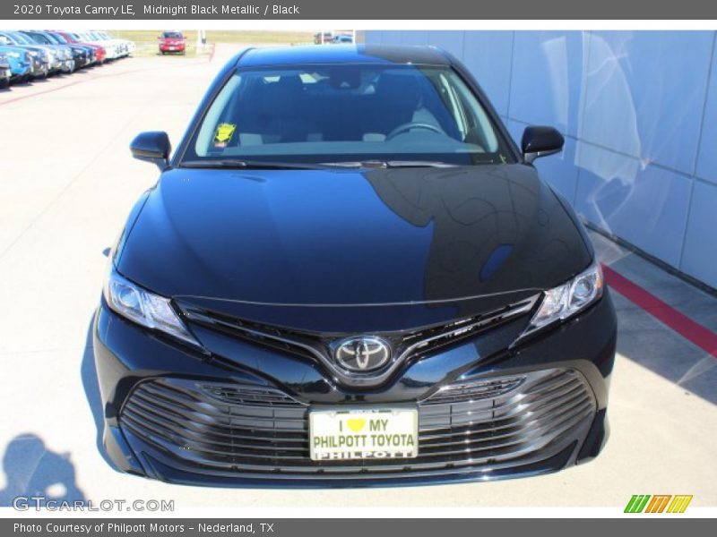 Midnight Black Metallic / Black 2020 Toyota Camry LE