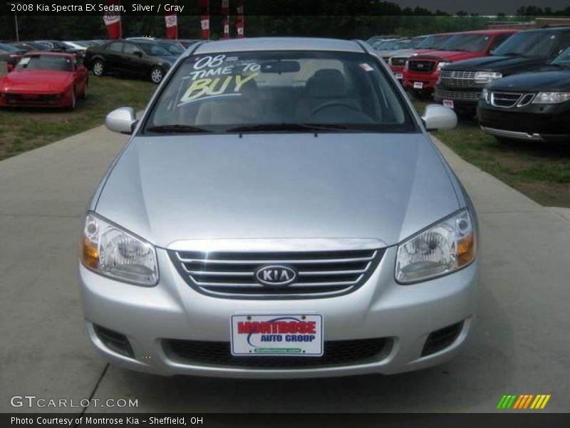 Silver / Gray 2008 Kia Spectra EX Sedan