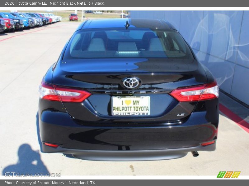 Midnight Black Metallic / Black 2020 Toyota Camry LE