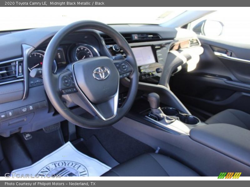 Midnight Black Metallic / Black 2020 Toyota Camry LE
