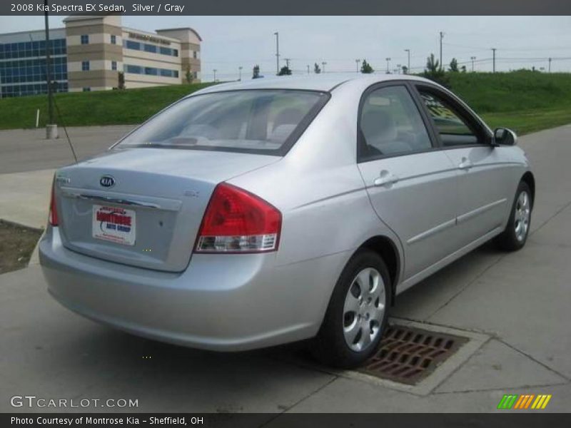 Silver / Gray 2008 Kia Spectra EX Sedan