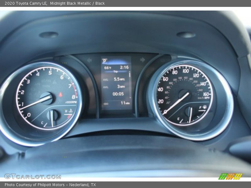 Midnight Black Metallic / Black 2020 Toyota Camry LE