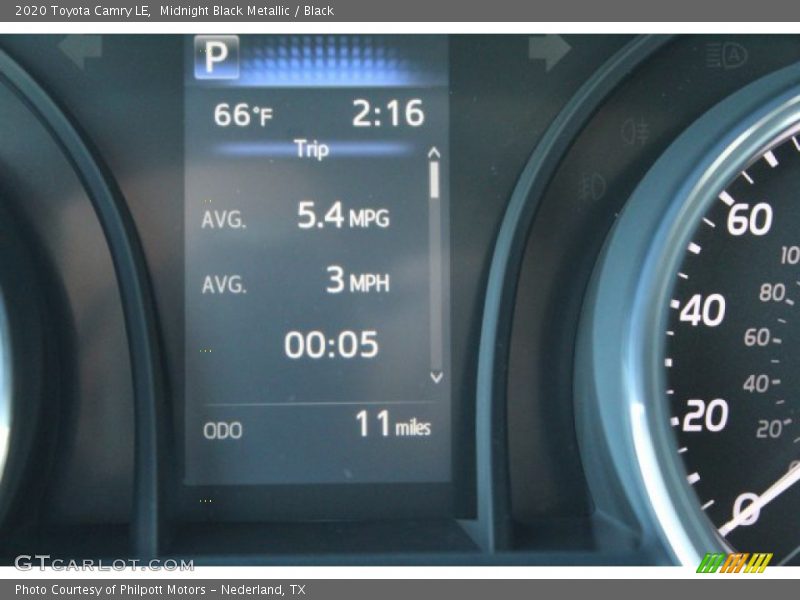 Midnight Black Metallic / Black 2020 Toyota Camry LE